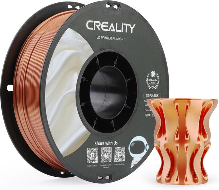 Immagine prodotto Creality Filament PLA Silk (PLA, 1.75 mm, 1000 g, Marrone)
