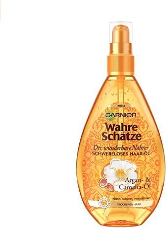 Image du produit Garnier Trésors, huile capillaire légère, soin capillaire à l'huile d'argan du Maroc, cheveux secs, 150 ml (150 ml)