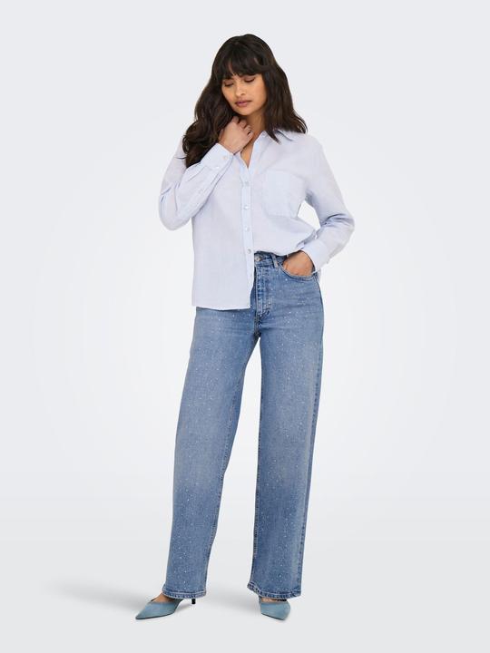Actual product image Only ONLJUICY Hohe Taille Weiter Beinschnitt Jeans Jeans mit weitem Bein (W26/L32)