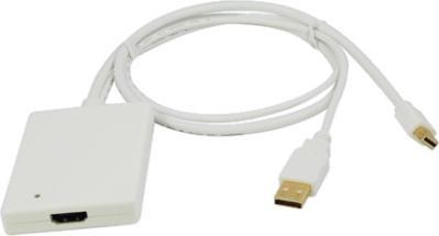 Actual product image LogiLink Mini DisplayPort USB Audio to HDMI (Audio, Mini DP, 60 cm)