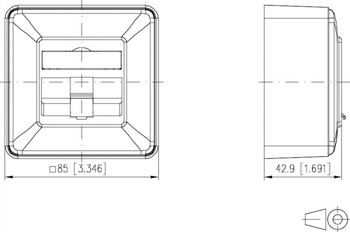 Actual product image Metz Connect 130B20D10002KE Socket White
