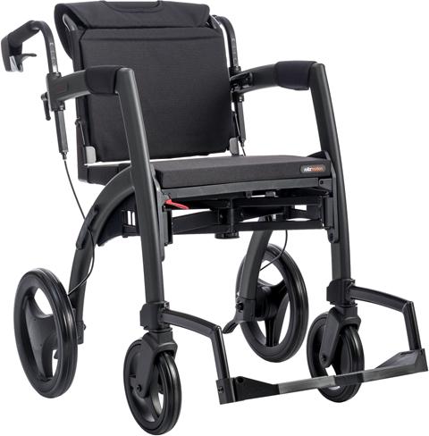 Image du produit Promefa Déambulateur/fauteuil roulant Rollz Motion² 3-en-1 Porte-canne (2-dans-1)