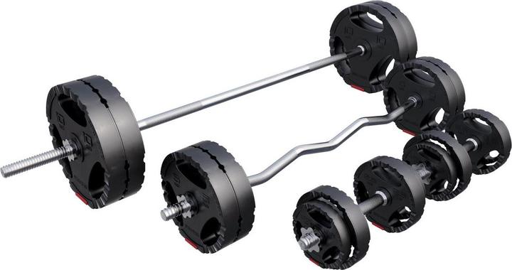 Actual product image Gorilla Sports Barbell set (4 x 1.25 kg, 4 x 2.5 kg, 4 x 5 kg, 4 x 10 kg)