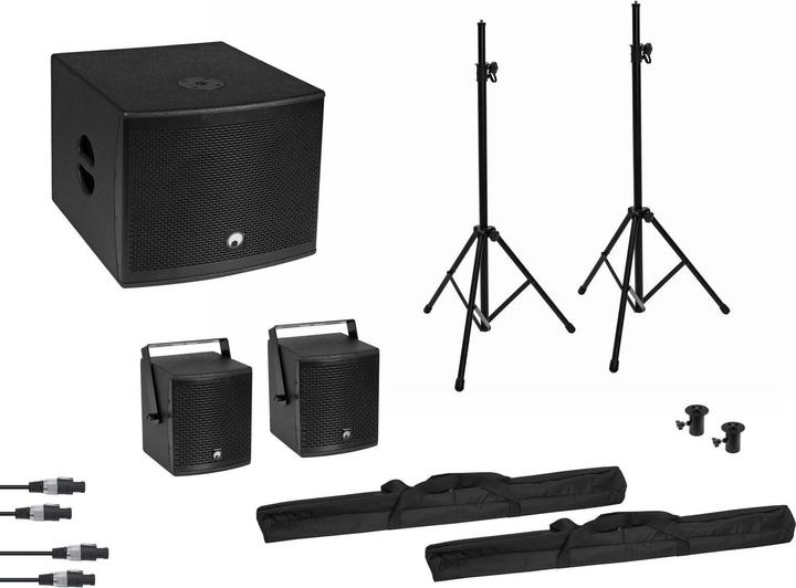 Produktbild Omnitronic Molly 2.1 Aktives PA-Lautsprecher-Set inkl. Subwoofer, Bluetooth
