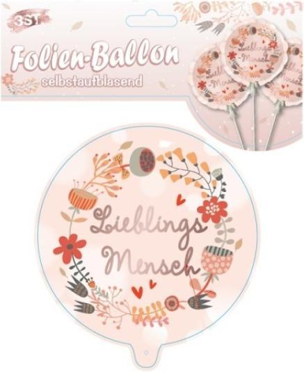 Produktbild CreaDiva Ballon selbstaufblasend "Lieblings-Mensch"