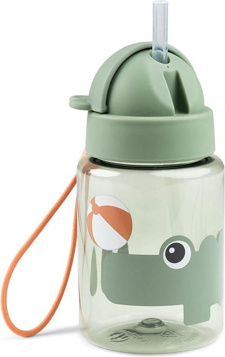 Actual product image Done by Deer Drinking bottle with straw Playground green (0.28 l)