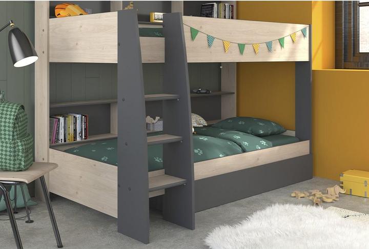 Image du produit CaliCosy Lits Superposés avec Niches de rangement - 90x200 cm - Leo (90 x 200 cm)