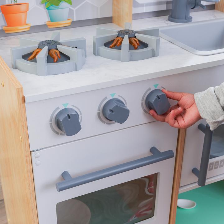 Produktbild KidKraft Spielküche Let's Cook aus Holz -Naturfarben
