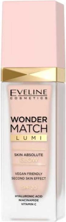 Eveline Wonder Match Lumi Brightening Foundation For Face Spf20 05 Light Natural 30Ml (05 Light Natural)