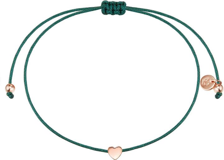 Immagine prodotto Glanzstücke München Cuore da donna in argento rosa e oro 15,0 - 22,0 cm, flessibile e regolabile - 10108 (22 cm, Argento)