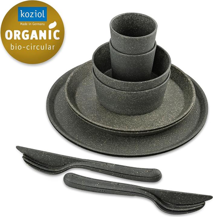 Actual product image Koziol Tableware set 10pcs.grey (10 Piece)