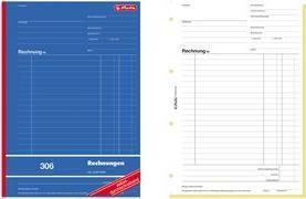 Actual product image Herlitz Form book "Invoice 777,20cm (306"), DIN A4, 2 x 40 sheets (80 x)