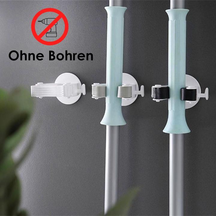 Produktbild Hermex Besen Halter Organizer Spann Halterung Wandhalterung Aufhänger (1 Stk.)