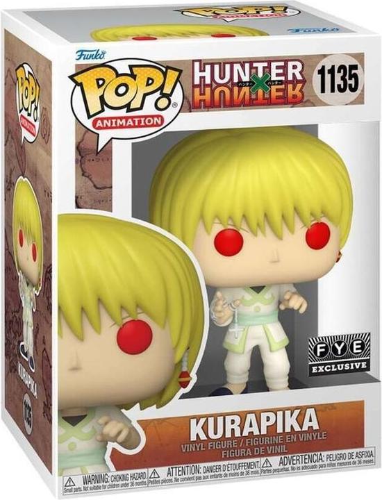 Actual product image Funko POP! Animation Hunter x Hunter Kurapika Scarlet Eyes with Chain Edition Limitée