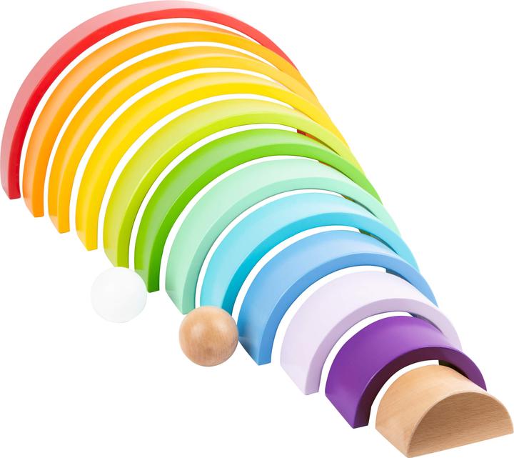 Produktbild small foot Holzbausteine Regenbogen XL