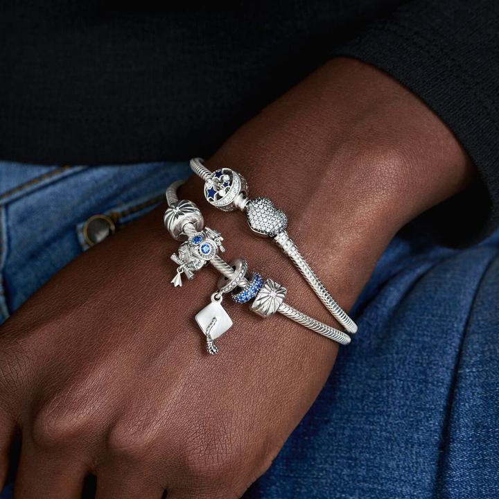 Image du produit Pandora Breloque hibou de la remise des diplômes (Avec pierre(s), Argent sterling 925)