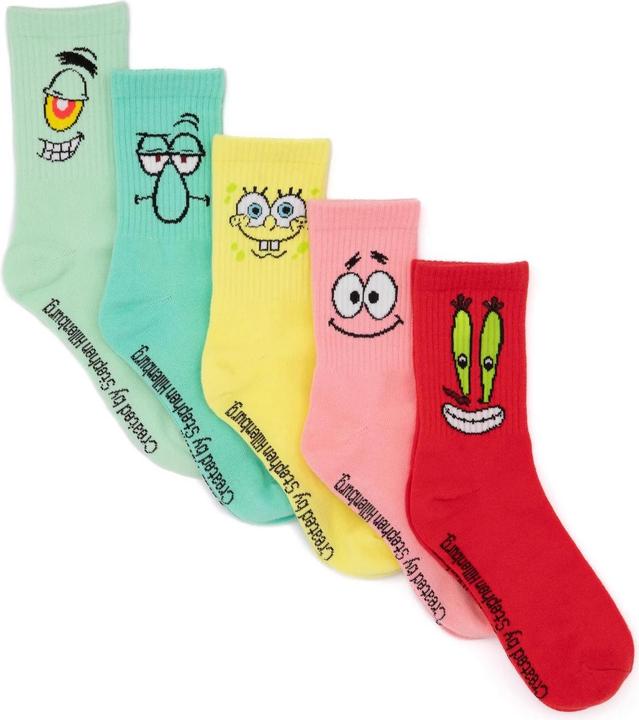Spongebob Squarepants Socken (5er Pack, 37 - 42)