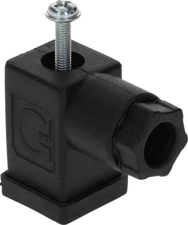 Produktbild Kalitec 5 Stück Ventilstecker Bauform C schwarz 4 polig I Kontaktfläche 15,5 x 15,5 mm² I PG7 I Kont