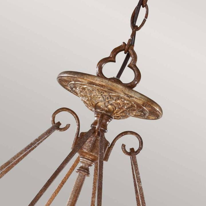 Actual product image Elstead Lighting Marcella pendant light E27 triple British bronze, oxidised bronze (E27)