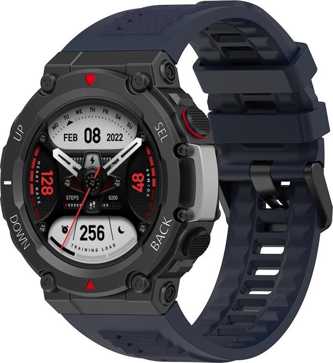 Produktbild Techsuit - Watchband (W067) - Amazfit T-Rex 2 / 2 Ocean Blue - Navy Blue (TPU, Silicone)