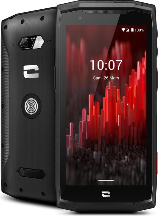 Crosscall Core-M5 (32 Go, Noir, 4.95", Double SIM hybride, 13 Mpx, 4G)