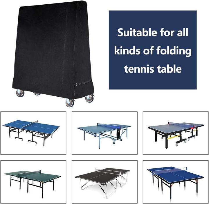 Immagine prodotto Gurkkst Wasserdichte Tischtennisplatten Abdeckung (185 × 70 × 165 cm)