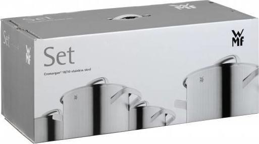 Produktbild WMF Topfset Induktion Kochtopfset 4tlg Glasdeckel Provence Plus (24 cm, Kochtopf, Edelstahl)