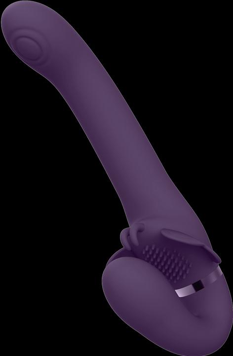 Actual product image Topco Satu - Pulse Wave & Vibrating Strapless Strapon - Purple