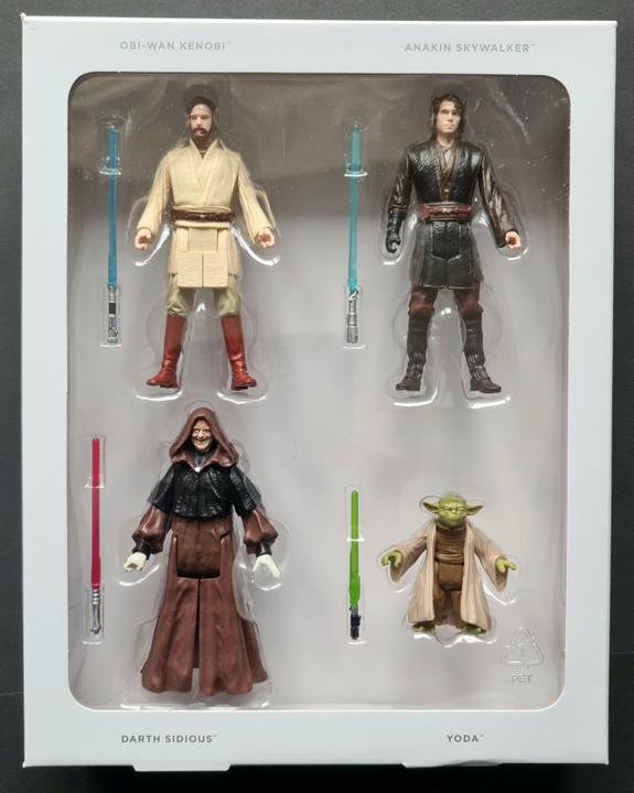 Actual product image Hasbro Digital Release Commemorative Collection Star Wars Episode III Action Figures Set of 4