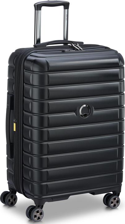 Delsey Harde koffer / Trolley / Reiskoffer - Shadow 5.0 - 66 cm - Zwart (80 l)