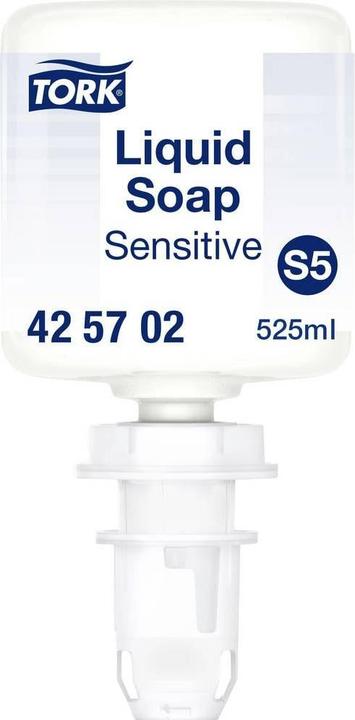 Tork Mini Vloeibare Handzeep voor de gevoelige huid S5 Allergievriendelijk 8 x 525 ml 425702 (Vloeibare zeep, 4200 ml)