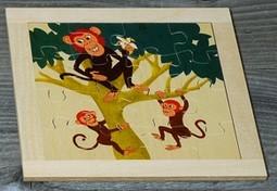 Produktbild Atelier Fischer 6030 Puzzle Wildtiere 16-teilig- Affen (16 Teile)