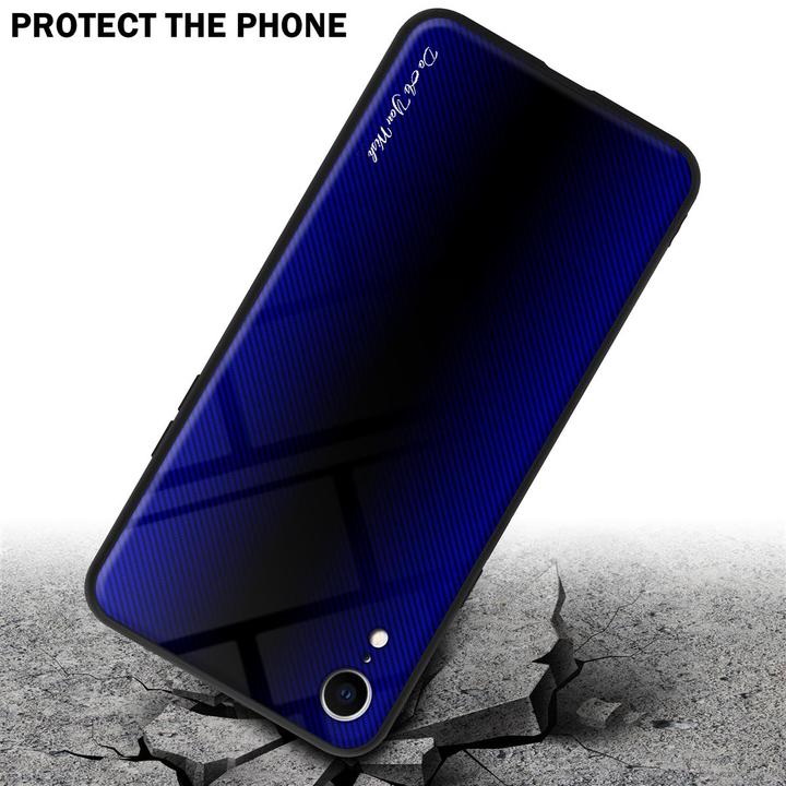 Produktbild Cadorabo TPU Gestreiftes Glas Cover (Apple iPhone XR)