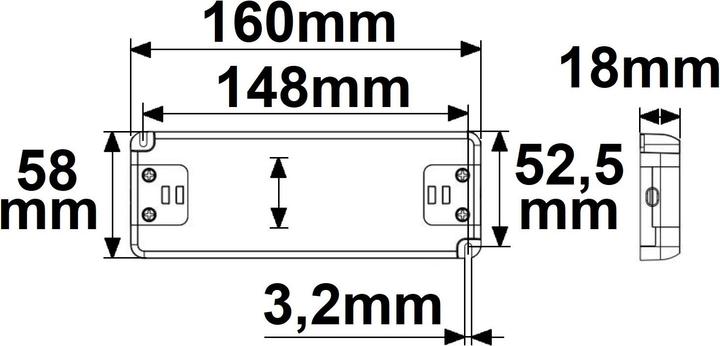 Produktbild Isoled LED Trafo 48V/DC, 0-60W, ultraflach, SELV