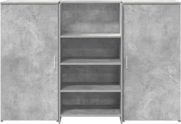 Image du produit VidaXL Comptoir d'accueil gris béton 155x50x103,5 cm Bois composite Comptoir d'accueil