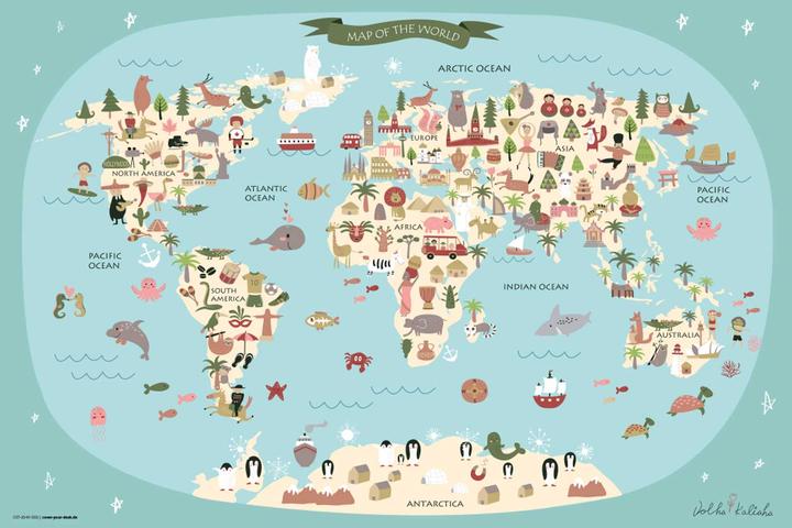 Image du produit CoverYourDesk Carte du monde (60 x 40 cm)