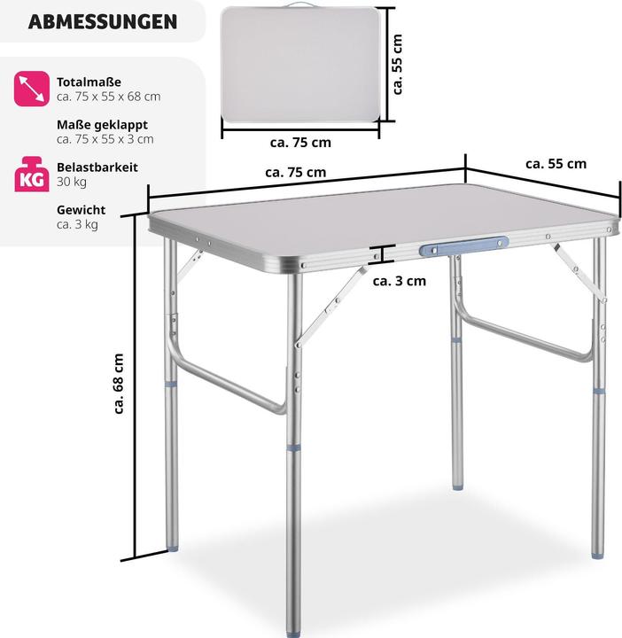 Image du produit tectake Table pliante
