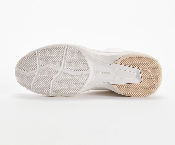 Actual product image Artengo Women'S Tennis Shoes Clay Court Ts500 White Beige (39)
