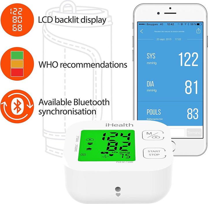 Actual product image iHealth Track (Blood pressure monitor upper arm)