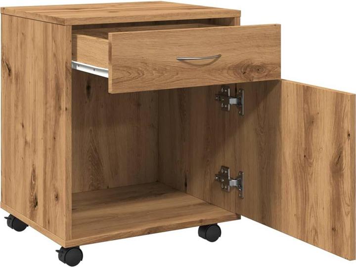 Produktbild VidaXL Rollcontainer Rollschrank Bürocontainer Büroschrank Schrank Artisan-Eiche (45 x 38 x 54 cm)