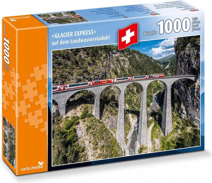 Immagine prodotto Glacier Express sul viadotto terrestre (1000 pezzi)