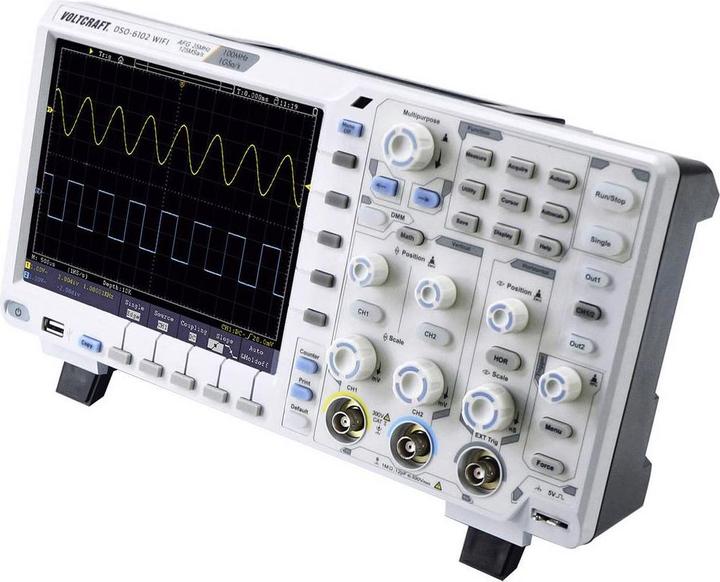 Produktbild Voltcraft Digitales Speicheroszilloskop DSO-6102 WIFI (CAT II)