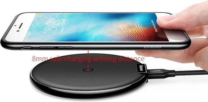 Image du produit Baseus Chargeur sans fil Qi en cuir