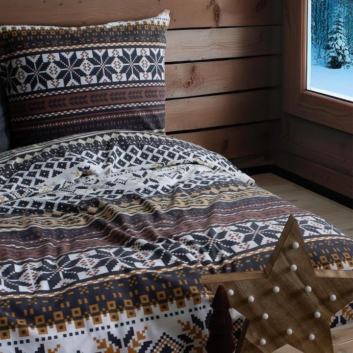 Produktbild Fleuresse Feinbiber Bettwäsche Aspen Arendal gelb (Bettwäsche Set, 155x220 cm + 80x80 cm)