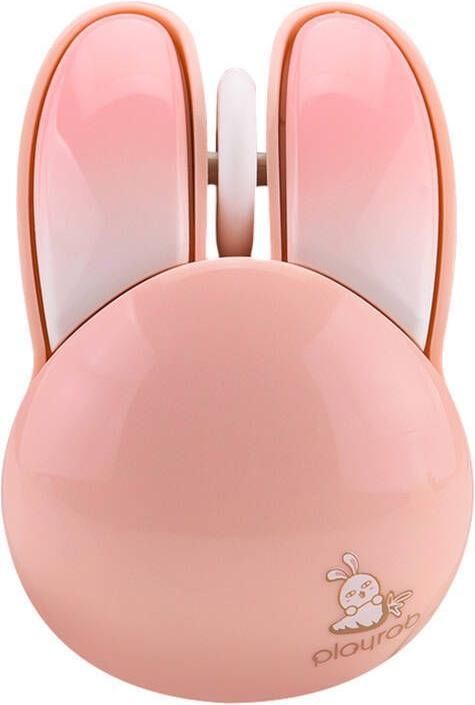 Productafbeelding Mofii Draadloze muis + Bluetooth Konijn M6DM Olieverf (Wit-Roze) (Draadloze)