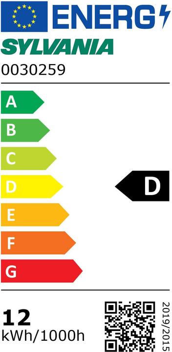 Energie-Label LED Röhre 28x983mm 12W 4000K 1800lm (G13, 12 W, 1800 lm, 1 x, D)