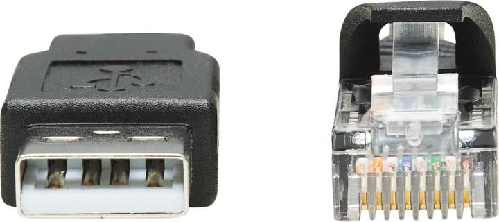 Image du produit Eaton USB-A to RJ45 Rollover Console Cable M/M - Cisco Compatible 250 Kbps 10ft. 3,05m Bla (3.05 m)
