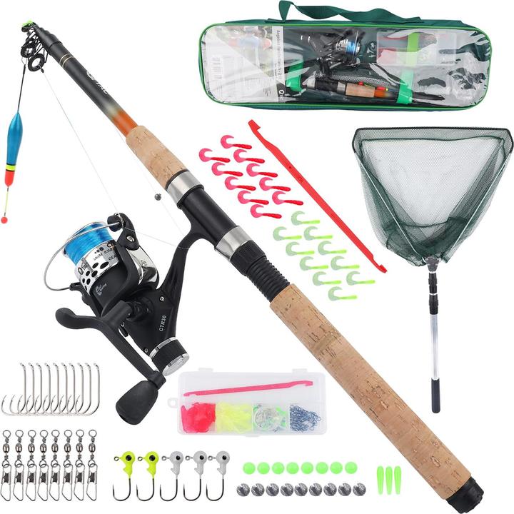 Q-Tac Angelset Forelle 210 cm (Teleskoprute, Angelset, 210 cm)