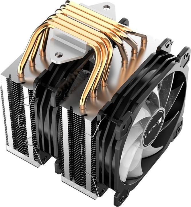 Actual product image Jonsbo CR-2000 GT CPU Cooler Dual Tower, ARGB - 2x 120mm (159 mm)