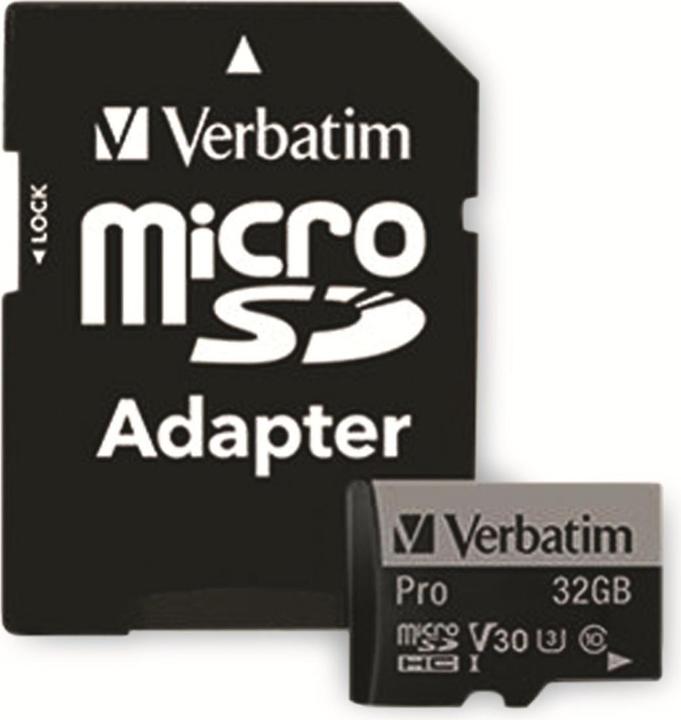Immagine prodotto Verbatim Pro (32 GB, microSDHC, U3, UHS-I)
